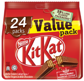 NESTLÉ KITKAT 2-Fingers Milk Chocolate Value Share Pack 24 Pieces