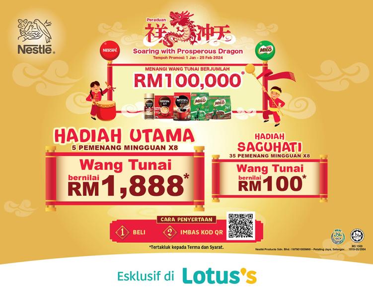 Nestlé Soaring with Prosperous Dragon Contest at Lotus's