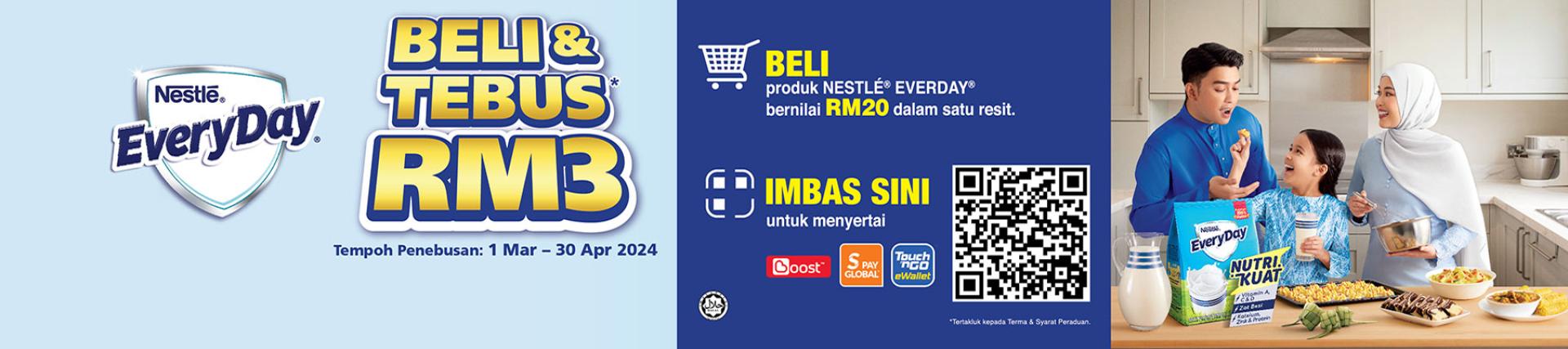 Nestlé Everyday Beli & Tebus RM3 Campaign