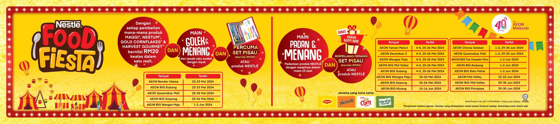 AEON Food Fiesta Push Cart & Roadshow 2024