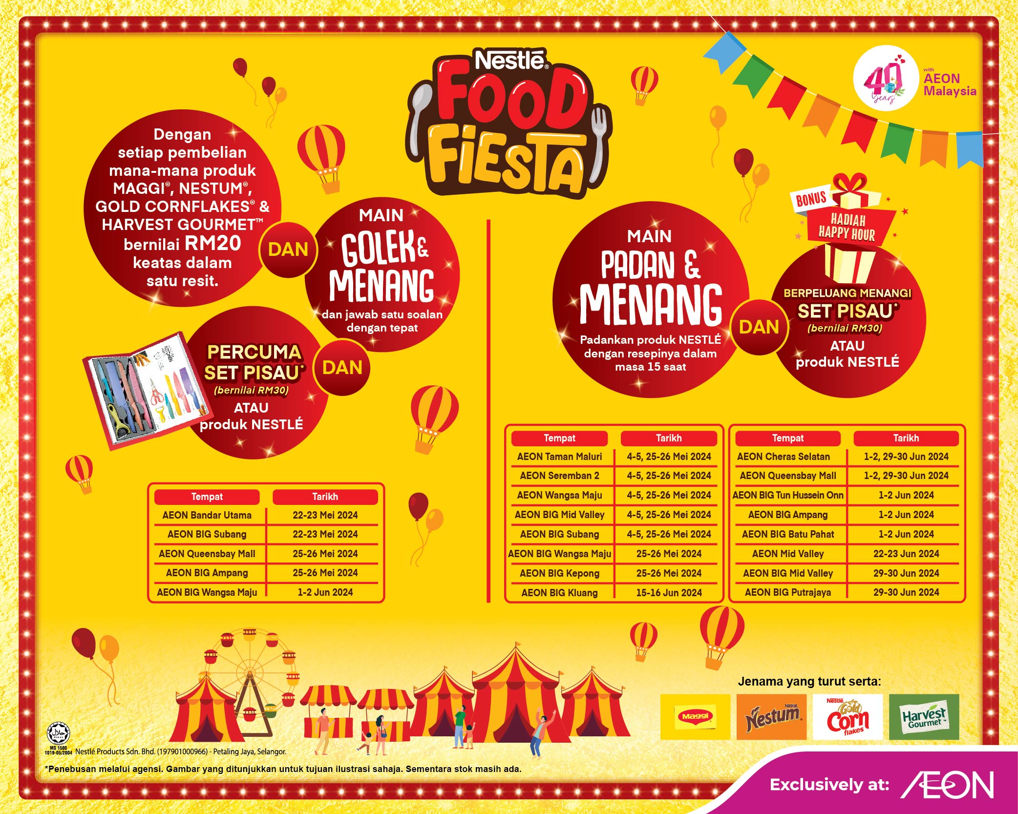 AEON Food Fiesta Push Cart & Roadshow 2024