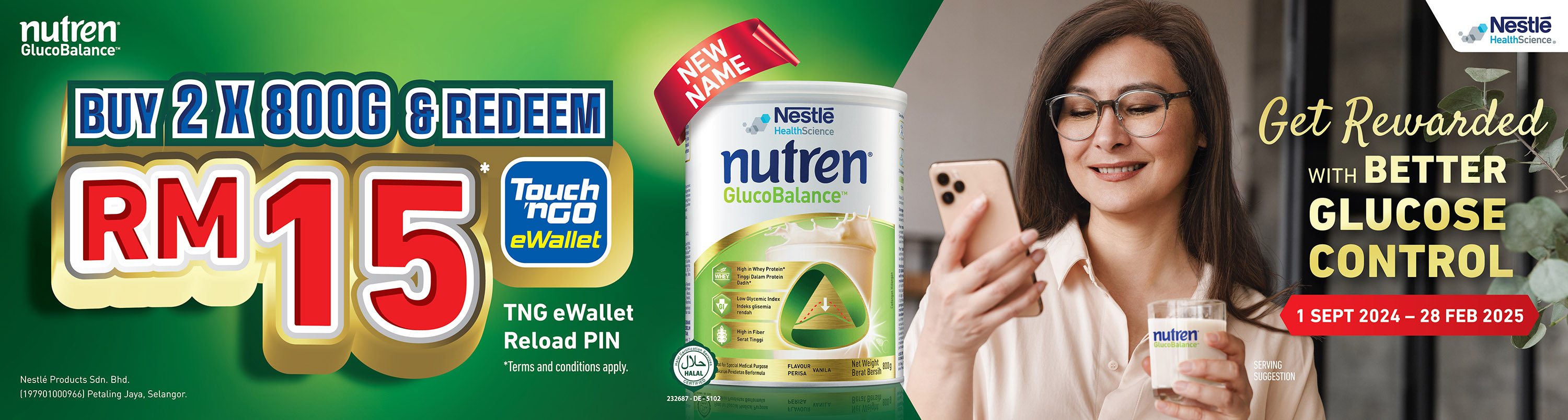 NUTREN GlucoBalance Buy and Redeem eWallet