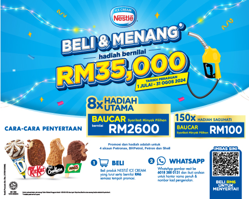 Peraduan Beli & Menang Hadiah Eksklusif di Petrolmart Terpilih (Petronas, Shell, Petron & BHP)