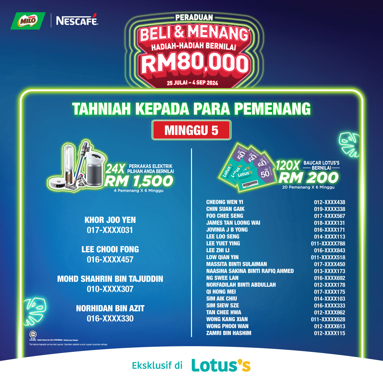 Nestlé x Lotus's Milo & Nescafé Buy & Win Contest