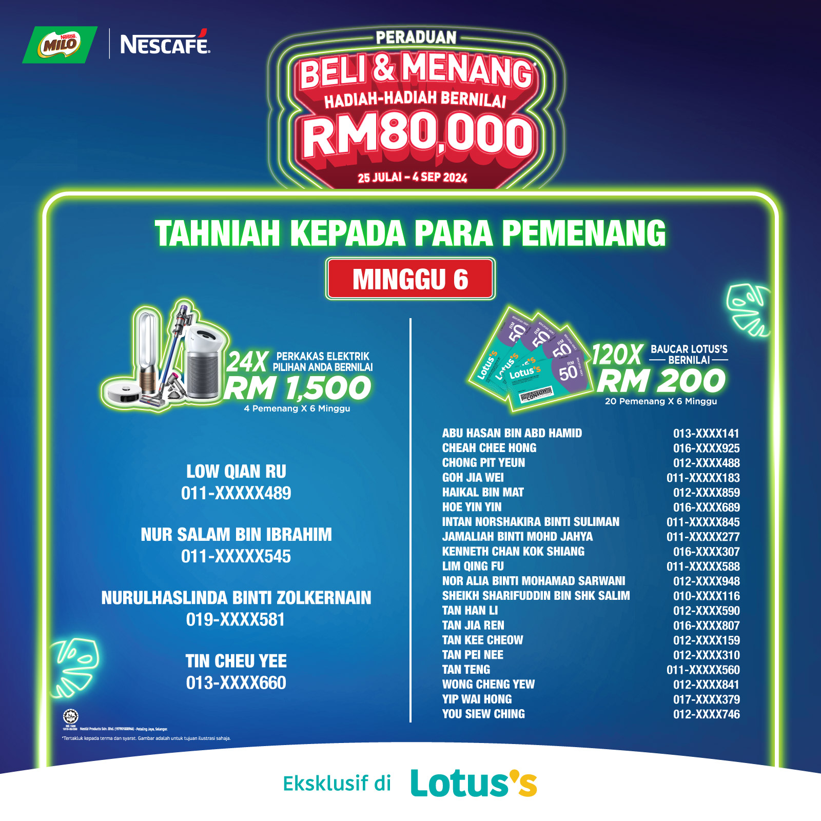 Nestlé x Lotus's Milo & Nescafé Buy & Win Contest