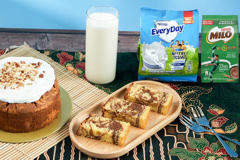 Nestlé® Everyday® x MILO® Marble Cake