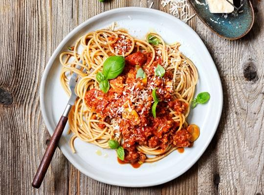 PLANT BASED SPAGHETTI BEEF BOLOGNESE